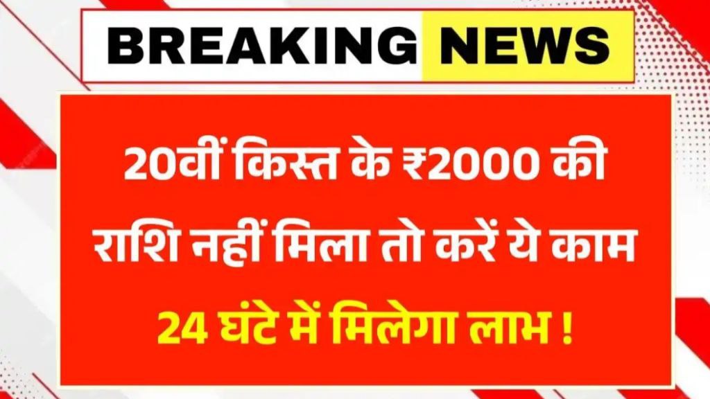 PM Kisan 20th Kist Not Received